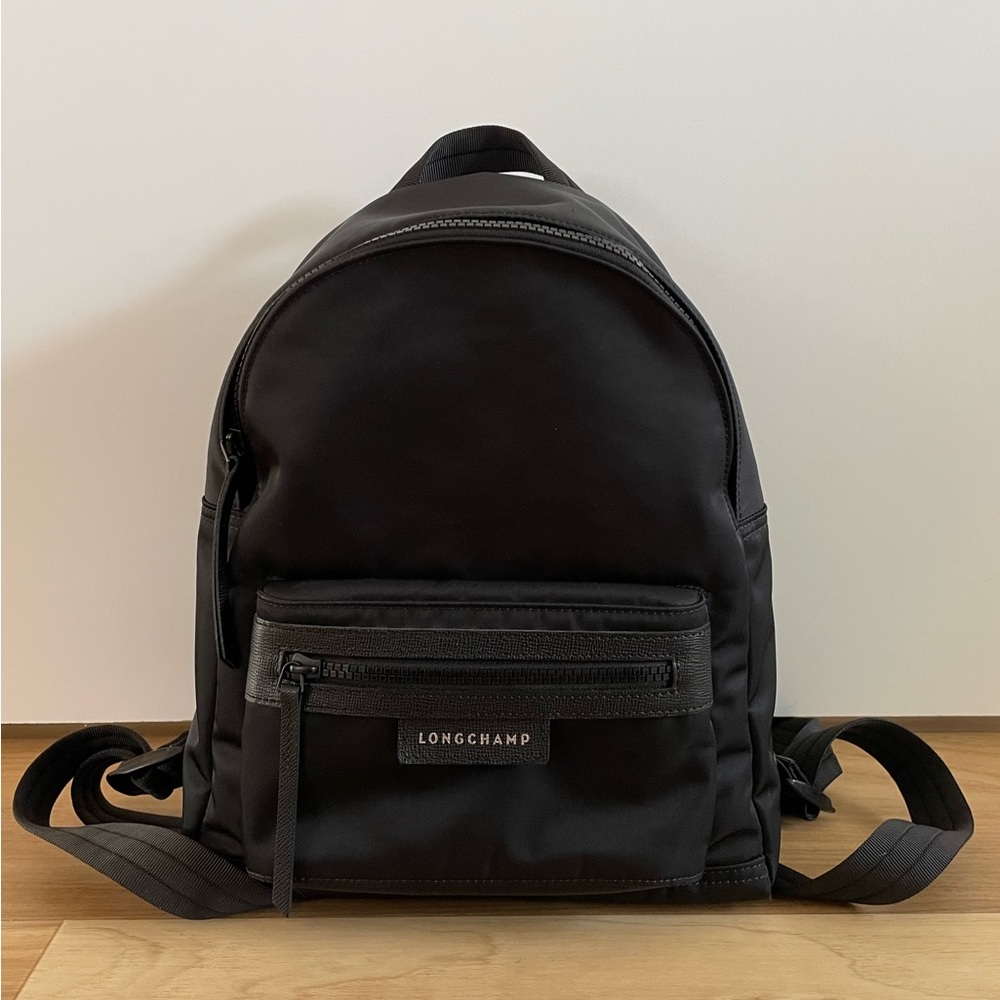 Longchamp Small Le Pliage Neo Nylon Backpack in Black
